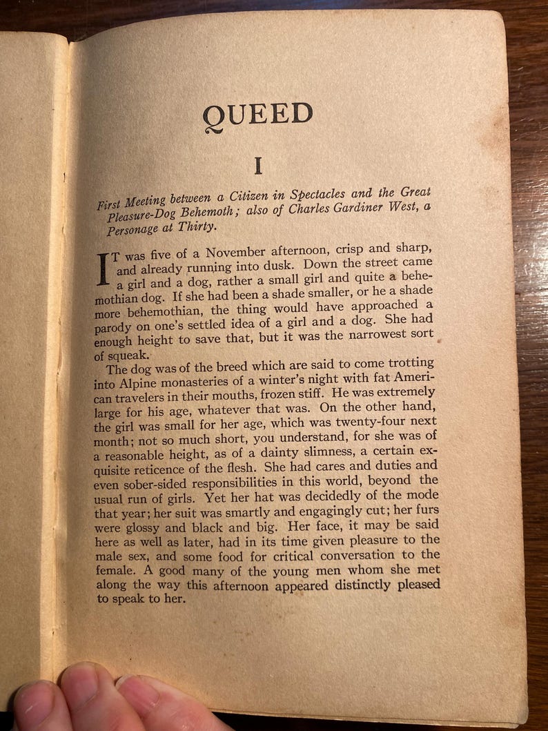 Queed Queed A Novel - Henry Sydney Harrison - 1911 - A Journey of Self ...