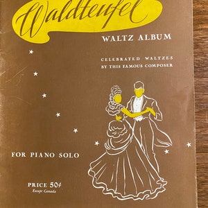 Memories Of Waldteufel Walzer Album - 8 berühmteste Walzer für Klavier von französischem Komponist - 1939 - Sheetmusic - Kompositionen