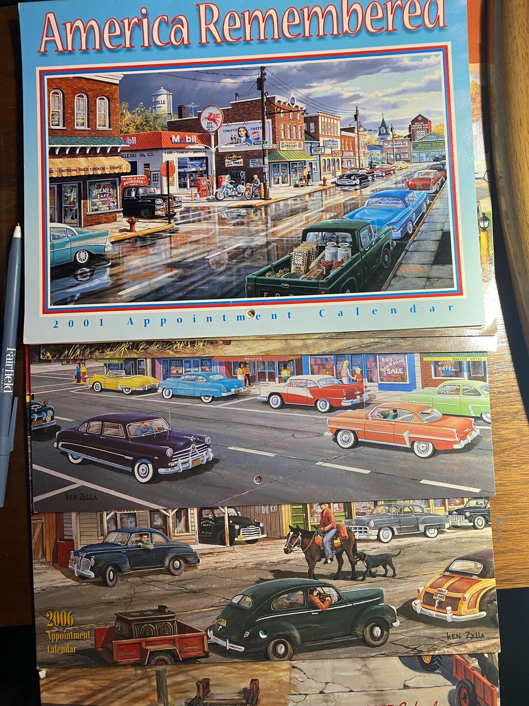 1980年　ARTIST CALENDAR　CBSソニー America Remembered Calendar Pick Year 2001/3/5/6/7- Pictures of US