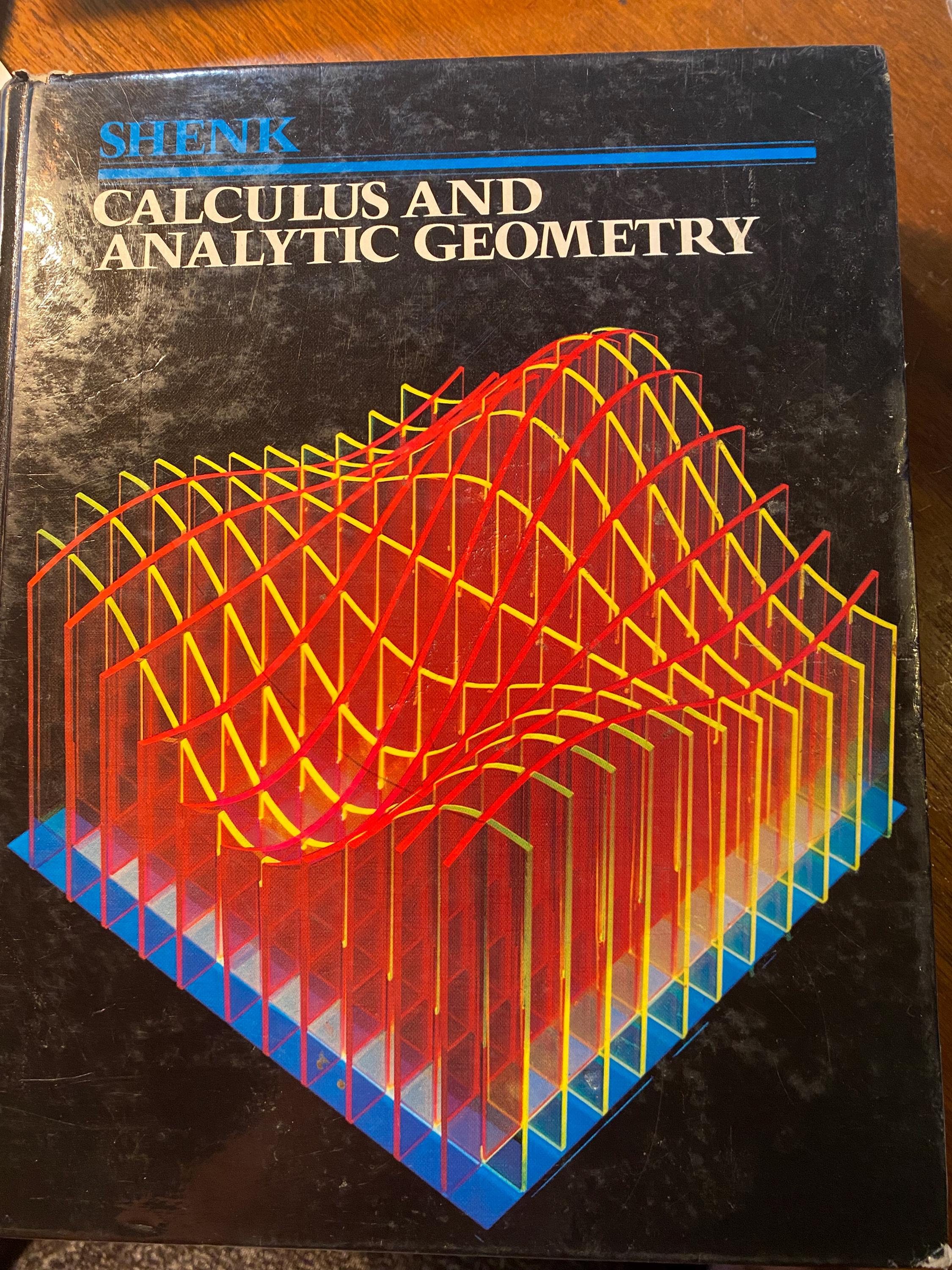Calculus and Analytic Geometry - Al Shenk - 1977- Basic Concepts