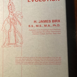 Human Evolution - 1988 - H James Birx - Discussion of Scientific Information on Evolution - Darwin etc