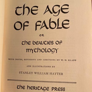 Bulfinch&#39;s The Age of Fable or The Beauties of Mythology - Thomas Bulfinch - 1942 - Guide - History - Handbook