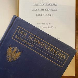 Der Schwiegersohn - Rudolf Baumbach -  German Language Study - Warren Florer - 1910 - + German English Dictionary, Grammar, Study, Lessons