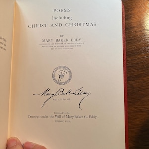 Poemas que incluyen a Cristo y la Navidad - Ciencia Cristiana - Mary Baker Eddy - 1925 - Poesía navideña religiosa