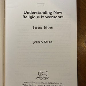Understanding New Religious Movements 2nd Ed - World Religions: A Guide - John Saliba - 2003 - Study of Religion