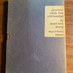 Sonnets From the Portuguese - Love Poems - Poetry -Elizabeth Barrett Browning - 1972 - W/ Cardboard Case