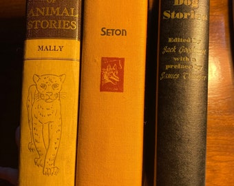 Choose: Famous Animal, Best Loved Dog or Treasury of Animal Stories - Short Stories - Seton | Goodman | Mally - 1930 / 40s -