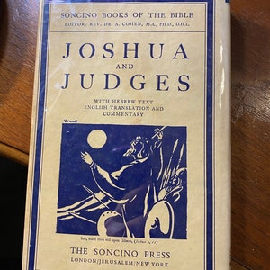 Joshua & Judges - Hebrew Text / English Translation, Commentary - A Cohen - Religion Bible Study - Books of the Bible - Christianity - 1973