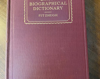 Dictionnaire biographique concis - Harriet & Percy Fitzhugh - 1935 - Un guide - 500 personnalités -