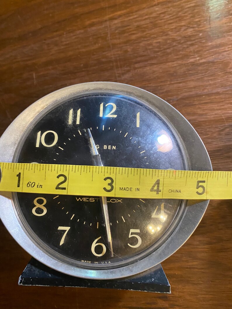 Vintage Westclox Big Ben Table Wind up Alarm Clock Black Etsy