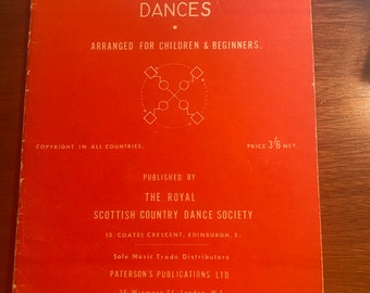 Book Of Graded Scottish Country Dances - For children & Beginners -  - Sheetmusic - compositions from Scotland - 1960