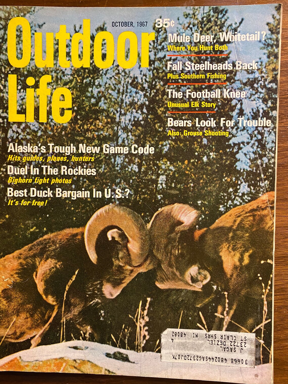 Outdoor Life Magazine October 1967 Outdoor Activity Etsy UK