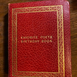 Ulubiona książka urodzinowa poetów - Książka poezji - Wiersze na każdy dzień w roku - Śledź urodziny itp. - 1938