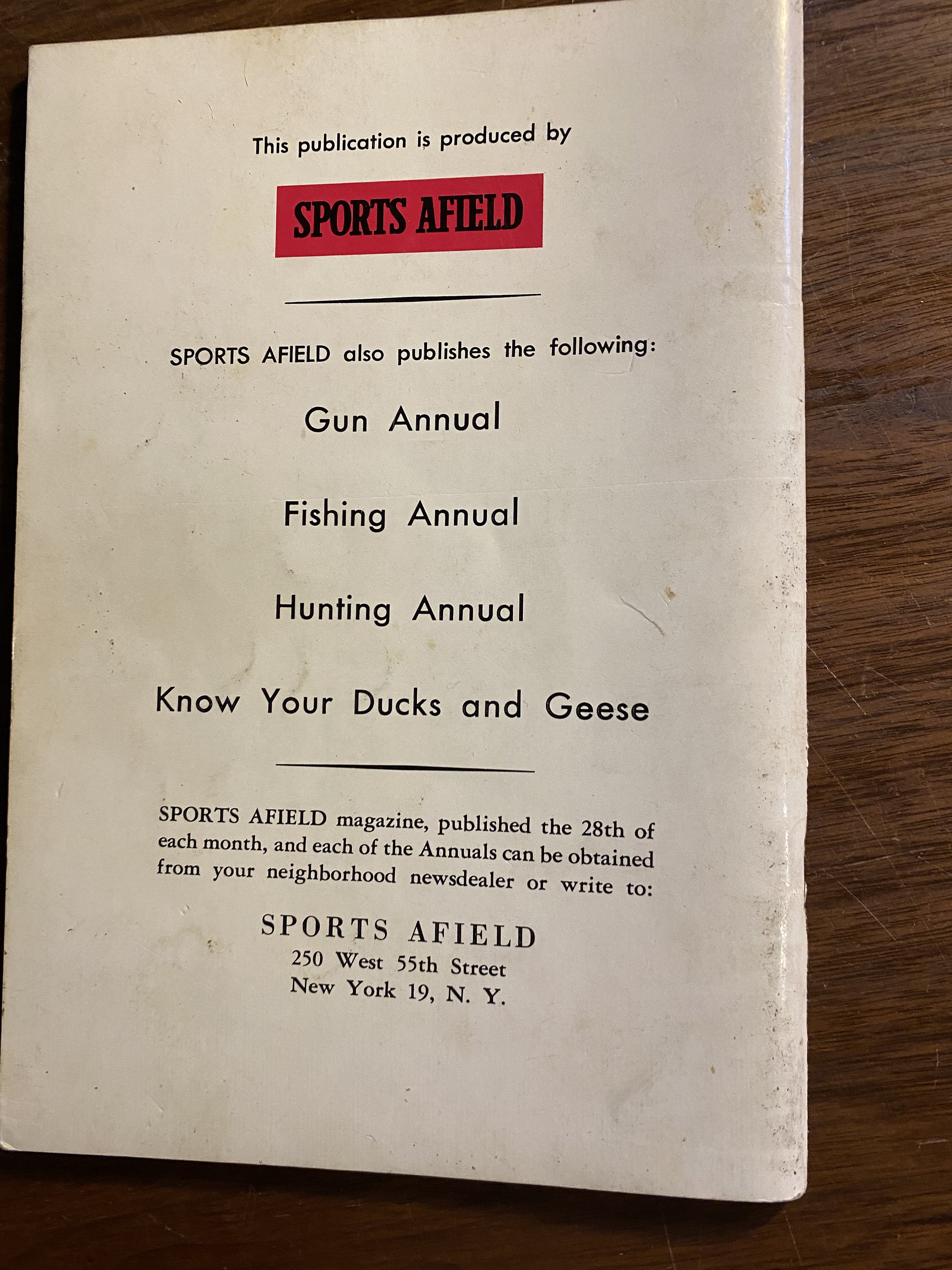 KNOW YOUR FISH by Tom Dolan. A Sports Afield Collection BL26 $10.00
