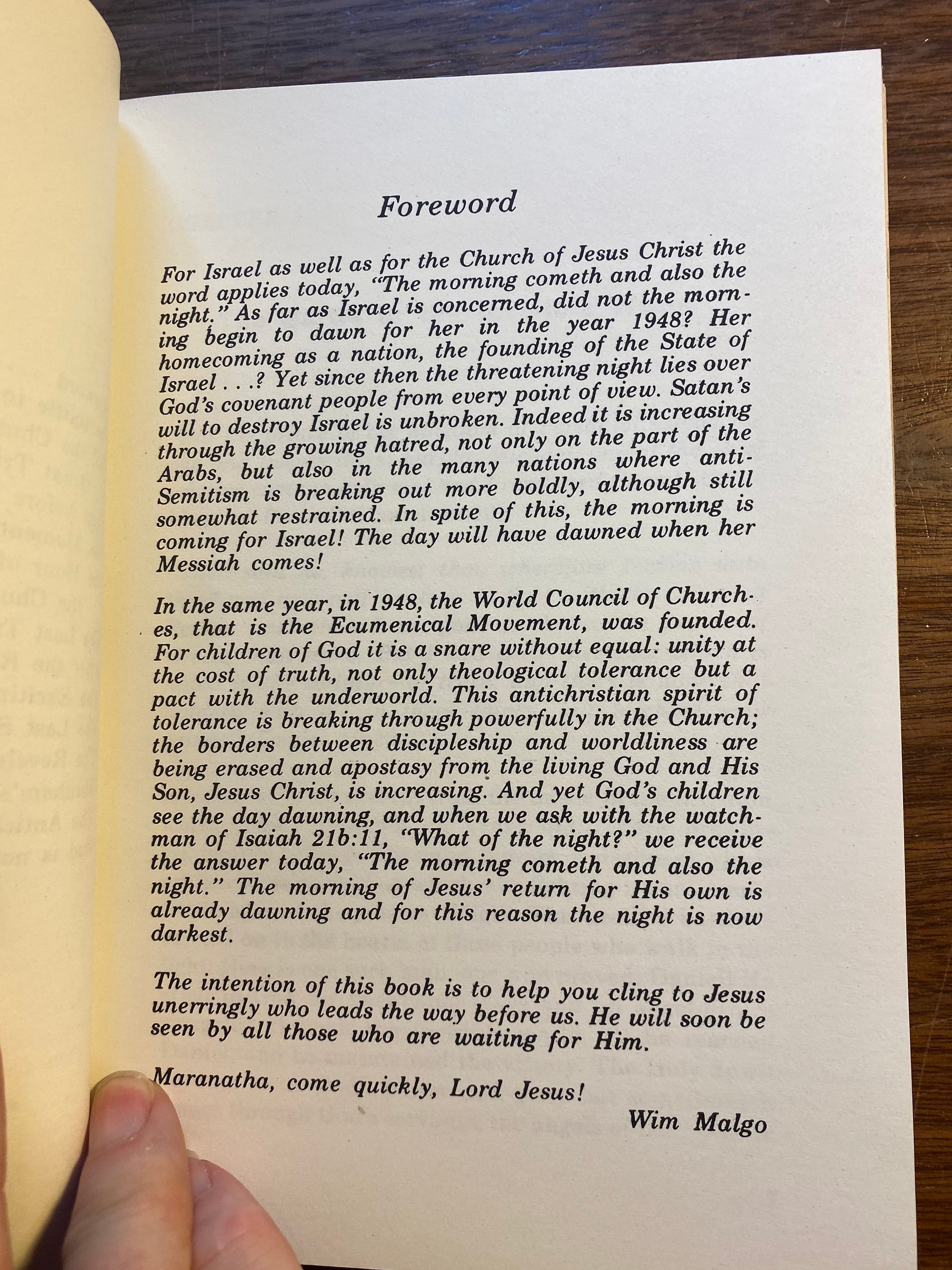 Hidden Lessons Book The Last Days - Wim Malgo - 1978 - Bible Prophecy - the Rapture Bible ...