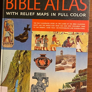 Gouden Bijbel Atlas Kleurenkaarten - Samuel Temen - 1975 - Geïllustreerde Gids Heilige Land - Een Geografische / Topografische / Historische Beschrijvingen