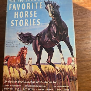 The Big Book Of Favorite Horse Stories -  Animal - Short Tales - Sam Savitt - 1965 - 25 Stories by Distinguished Authors