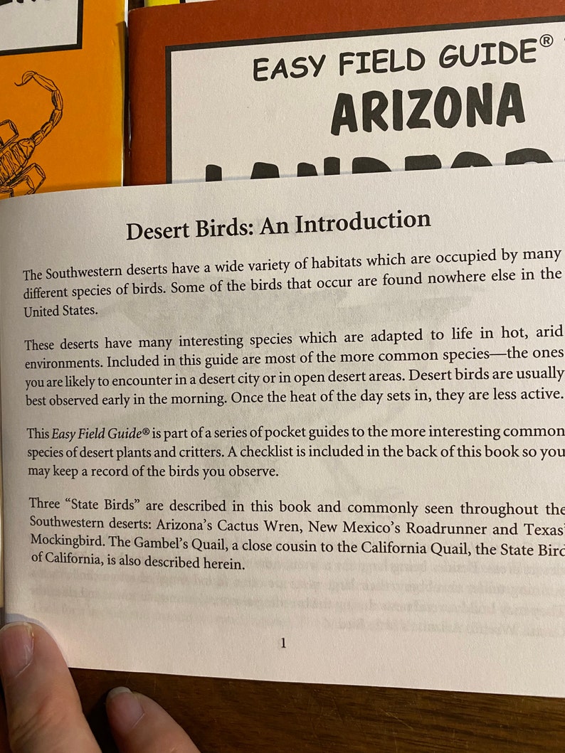 Easy Field Guide - Choose: Poisonous, Cactus, Landforms, Birds ...