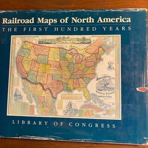 Railroad Maps of North America The First Hundred Years - Atlas - Andrew Modelski -  1984 - History American - Geography