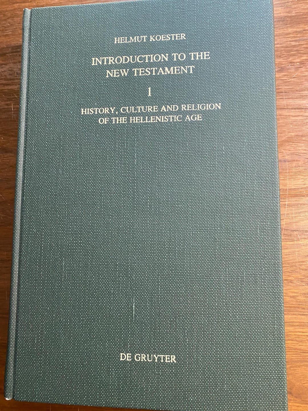 Introduction to the New Testament Volume 1 History, Culture and ...