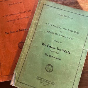 History of Civilization Pick: Story of Modern Man or We Explore the World US - Detroit Public Schools - 1946/49 - Lessons Elementary