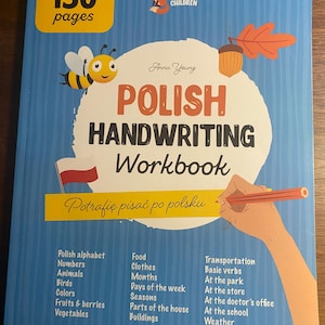 Polnisches Handschrift-Arbeitsbuch - Alphabet-Zahlen, Tiere, Vögel, Monate usw 2024, die zweisprachige Kinder erziehen - Spracherwerb / -unterricht