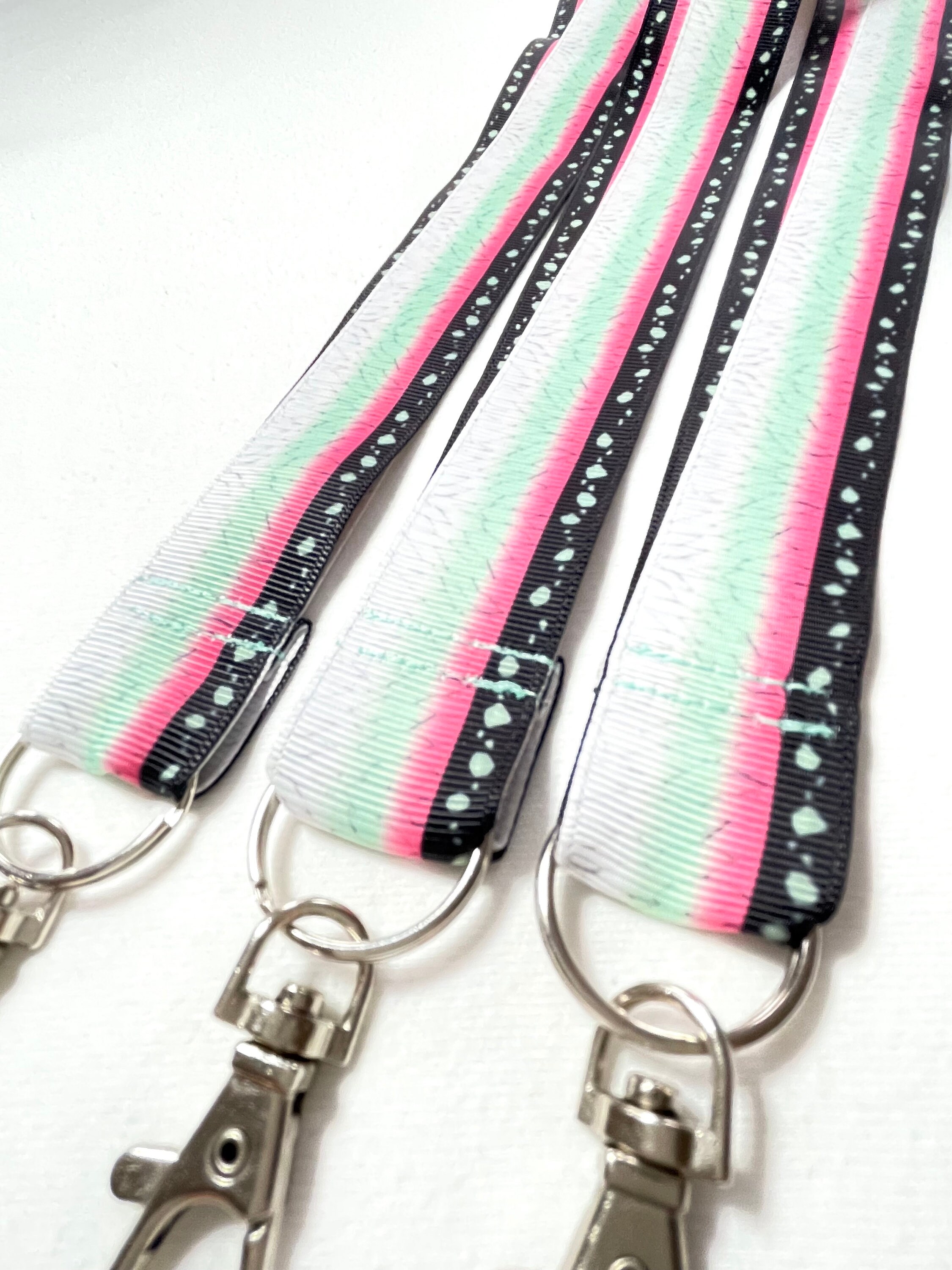Lanyard/Anime Kimono Pattern/Shinobu/Double side printed neck strap w…