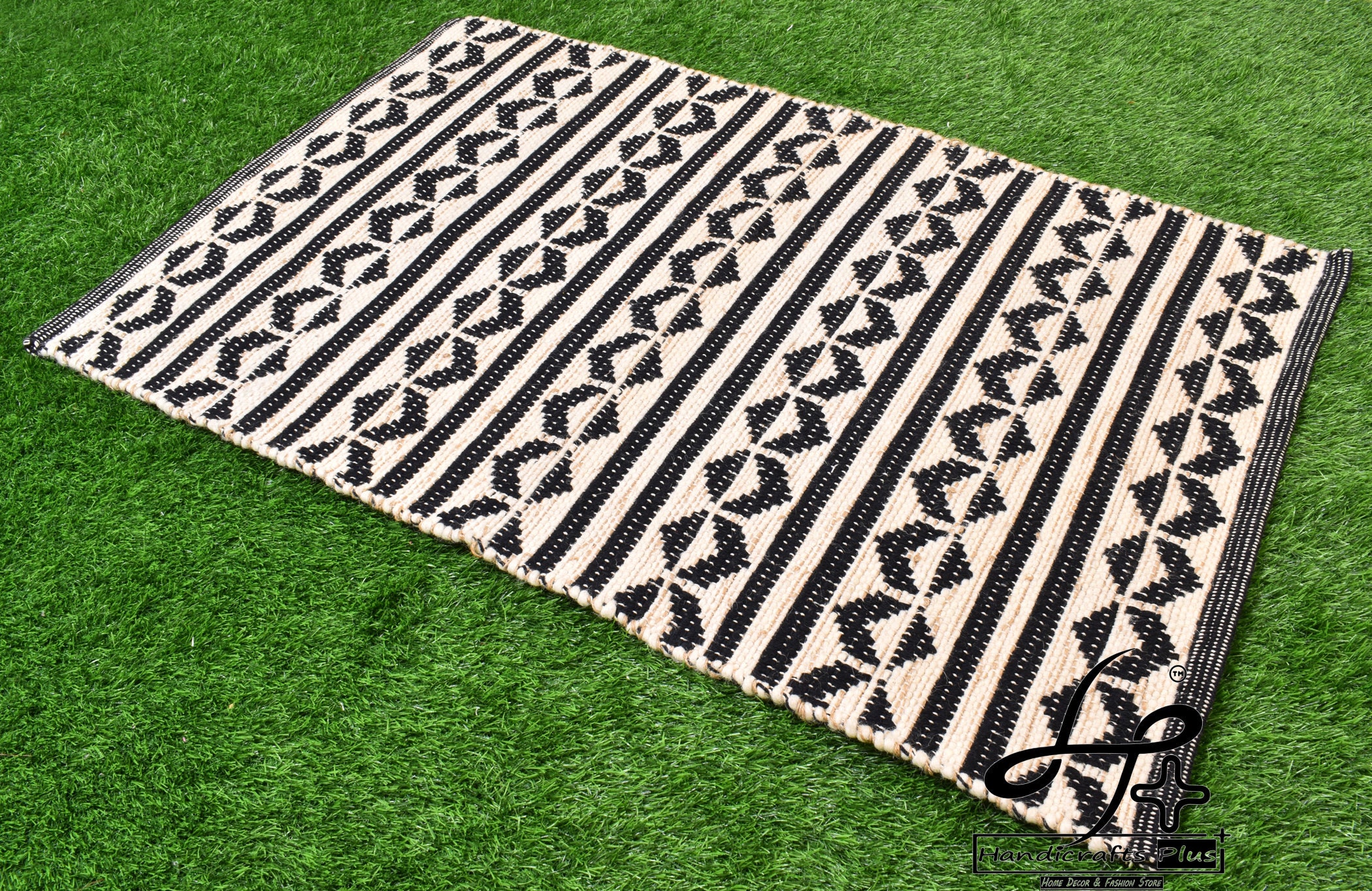 2x4 Ft Kitchen Rug Area Mat Utility Dhurrie Black & White Etsy UK