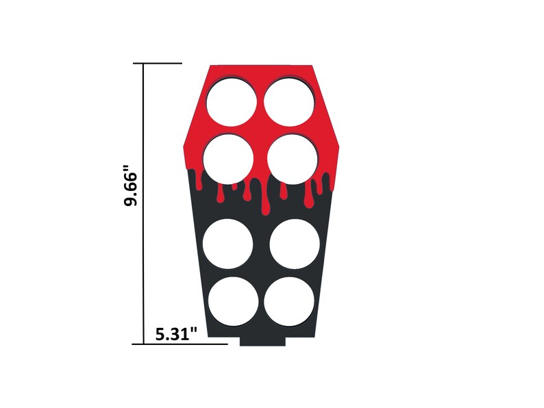 STL Oozing Blood Coffin 3D Print File Keurig Cup Holder K Cup Holder
