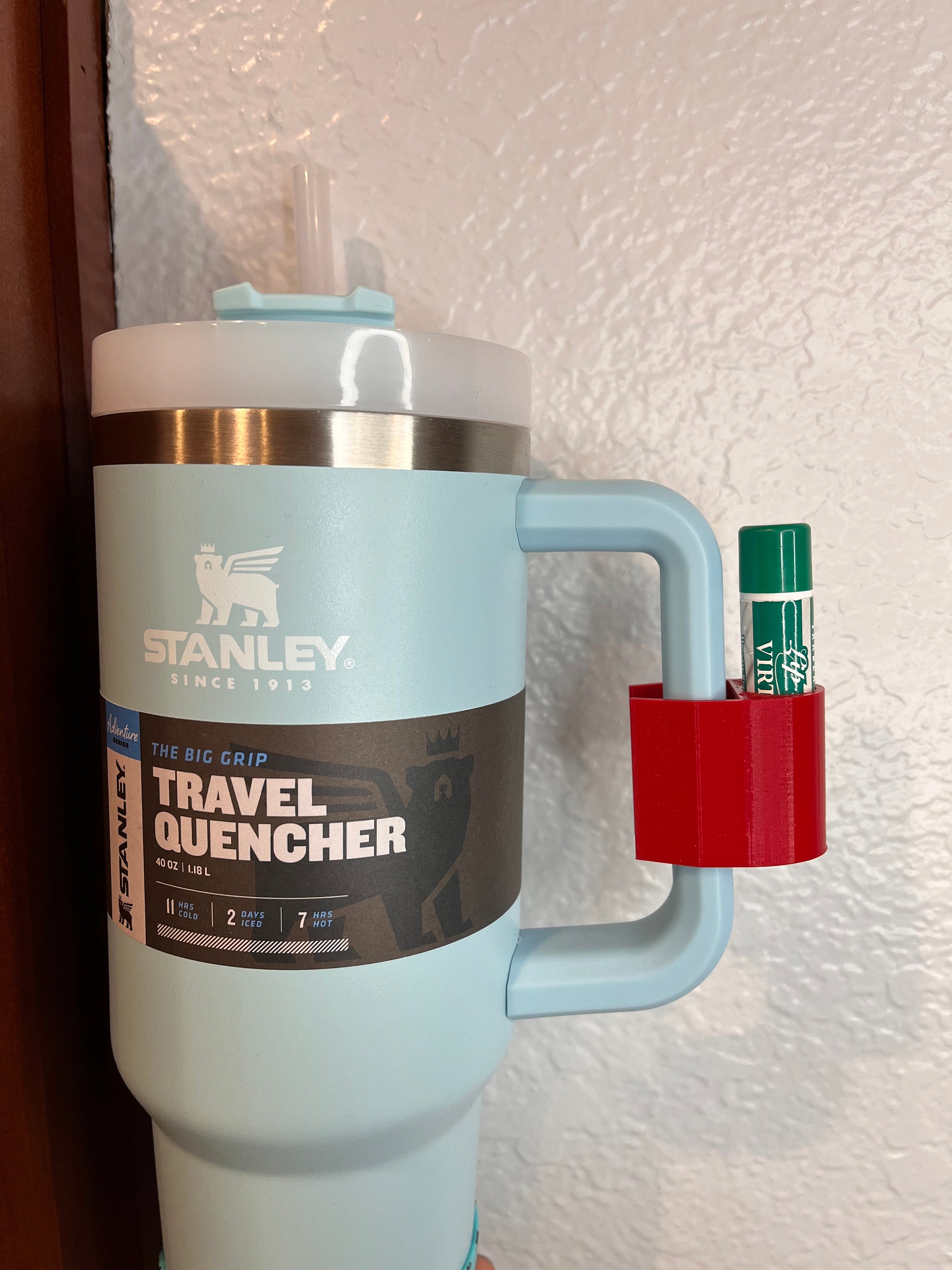 Cup 40 Oz Tumbler Chapstick Keychain Holder - 2 In 1 Holder Fits For Stanley  40 Oz Tumbler Cup