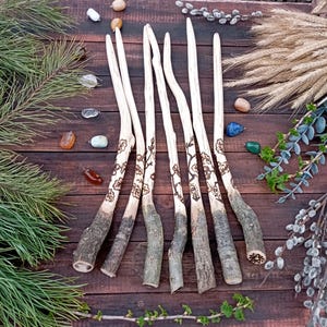 oak wand,Ritual magic wand used to promote spiritual growth and enlightenment, nature magic, Druidry witchcraft 16 inches long ,handmade