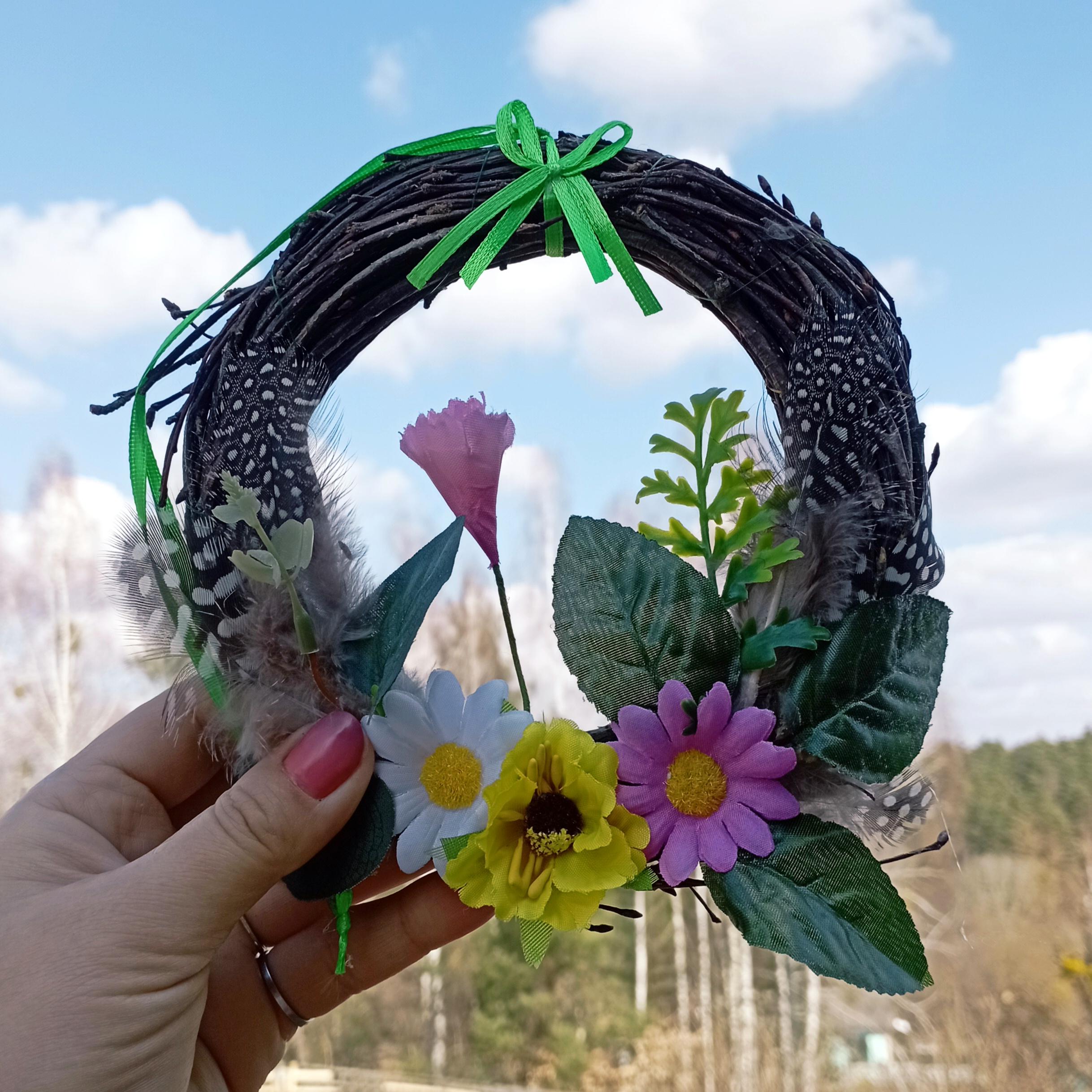 Lammas Wreath Witch Room Decor With Pentacle Wiccan Gifts for