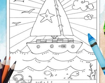 Hebrews 6:19 Anchor for the Soul - Sailboat, Sea, Sky, Stars, Christian Printable