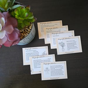 Gebetskarten für erwachsene Kinder, 7 gesalbte Gebetskarten, beten um Erlösung, wirken sich auf das Leben des Erwachsenen Kindes aus, suchen zuerst Gott, beten für erwachsene Kinder