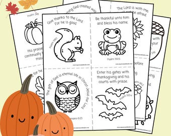 EASY Fall CRAFT Bible Activity: Preschool Kids Cut Out Fall Shapes (Digital Download)