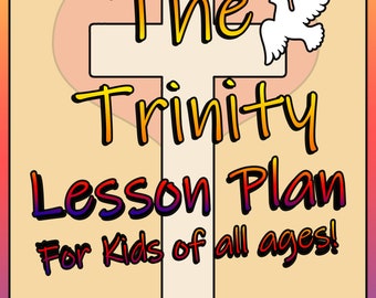 HOLY Trinity Bible Lesson, Youth Craft Activity, Bible Coloring Pages, Teach Pre-K and Elementary Children, Kids Bible Class, PDF Download