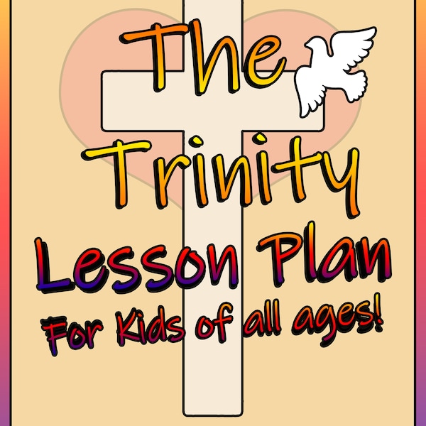 HOLY Trinity Bible Lesson, Youth Craft Activity, Bible Coloring Pages, Teach Pre-K and Elementary Children, Kids Bible Class, PDF Download