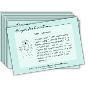 7 Prayer Cards for Adult Children, Anointed Printable Prayer Cards, Personalize Prayers for Adult Child, Pray for Direction, Pray Grown Kids