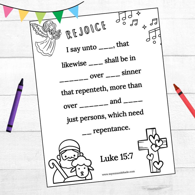 Lost Sheep Parable: Bible Craft Activity Packet (instant Download) - Etsy