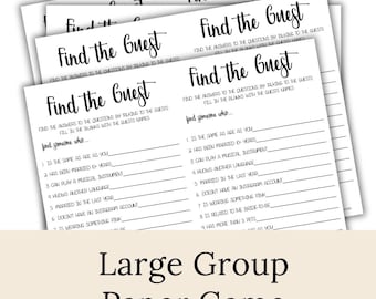 EASY FUN Ice Breaker for Parties, Showers, or Holidays: PDF Instant Download