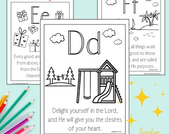 Master Alphabet Learning: Easy Phonics Pages with Bible Verses