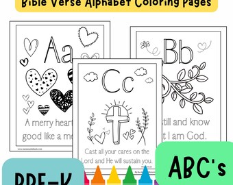 Back to School: ABC Review - Digital Christian Coloring Pages