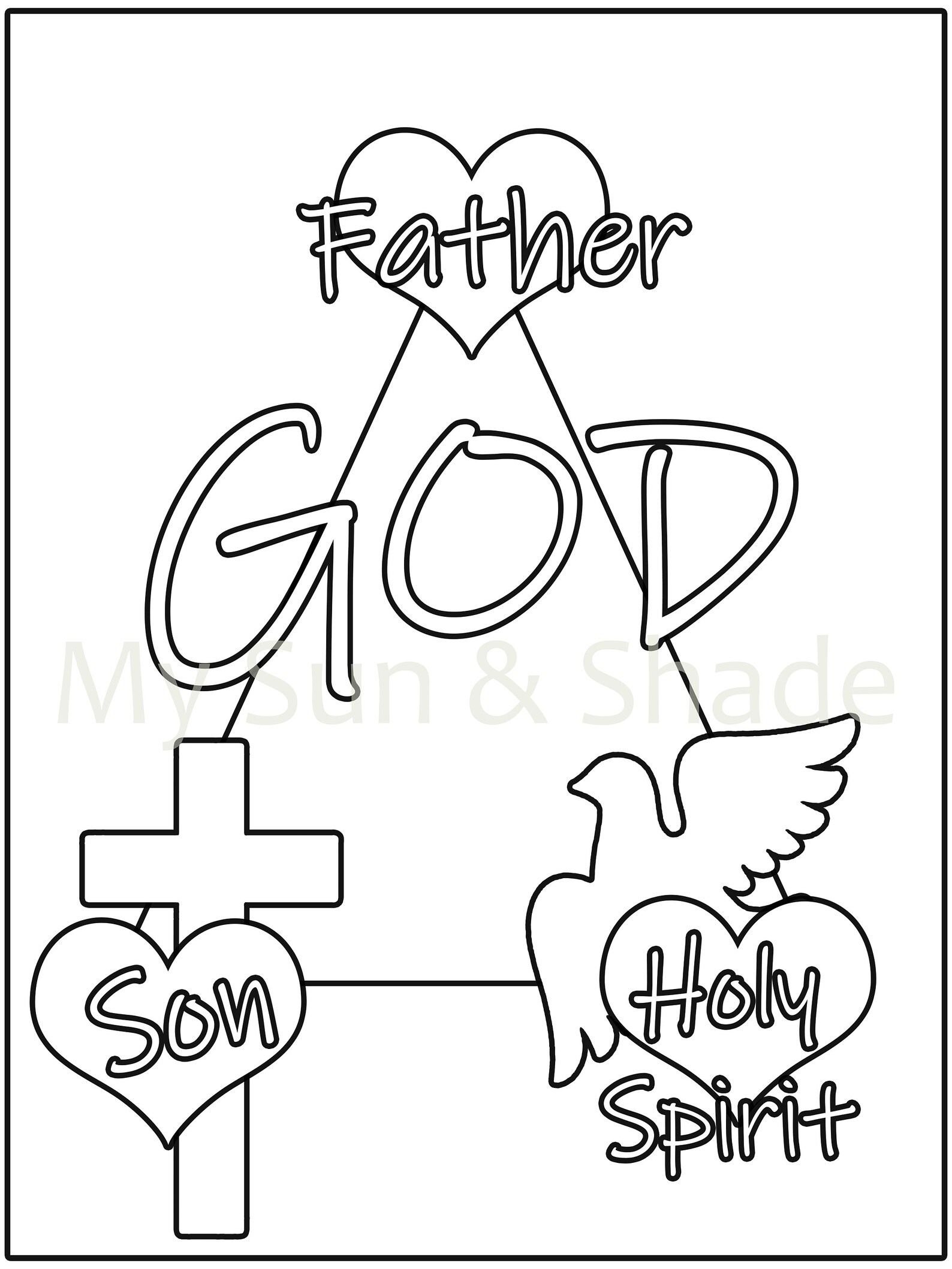 Printable Holy Trinity Activity Sheets
