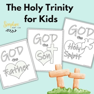 Holy Trinity Bible Lesson Plan: Kids Coloring Pages (PDF Download)