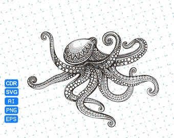 Download Multi Layered Mandala Octopus Svg For Cricut Layered Svg Cut File