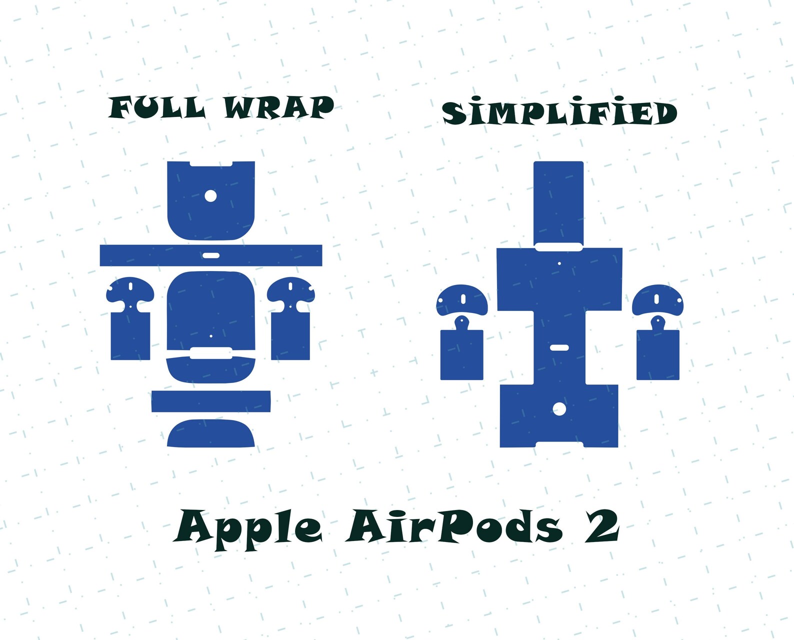 Apple AirPod 2nd Gen Skin Template Digital download | Etsy