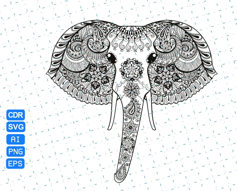 Free Free 114 Elephant Zentangle Svg SVG PNG EPS DXF File