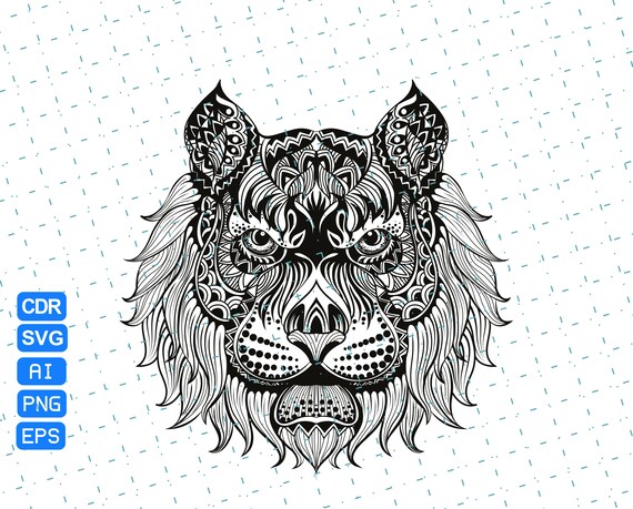 Download Tiger Mandala Zentangle Svg Png Jpg Vector Etsy PSD Mockup Templates