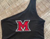 One shoulder college tank