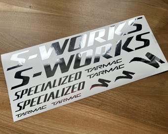 Custom Tarmac S-works Decals Stikers. Check the size in the description.